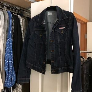 Dark rinse denim jacket Hudson jeans